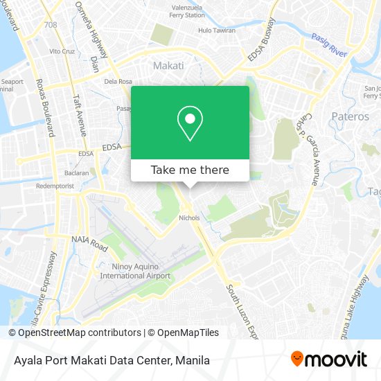 Ayala Port Makati Data Center map