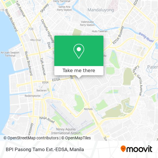 BPI Pasong Tamo Ext.-EDSA map