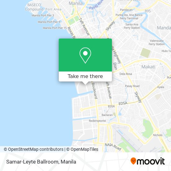 Samar-Leyte Ballroom map