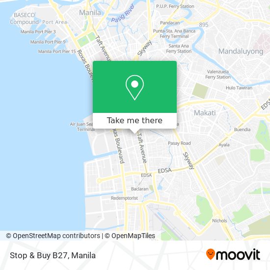 Stop & Buy B27 map