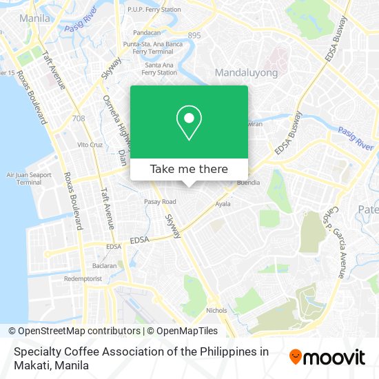Specialty Coffee Association of the Philippines in Makati map