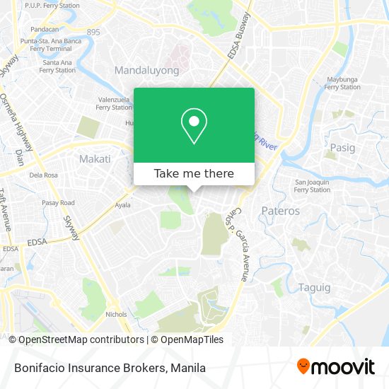 Bonifacio Insurance Brokers map