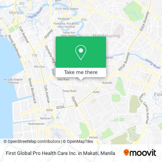 First Global Pro Health Care Inc. in Makati map