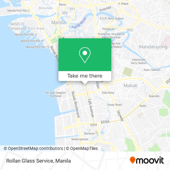 Rollan Glass Service map