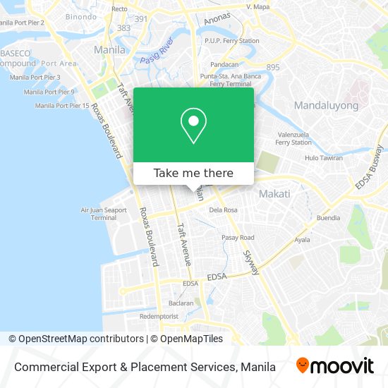 Commercial Export & Placement Services map