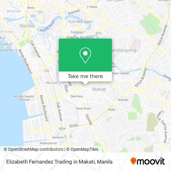 Elizabeth Fernandez Trading in Makati map