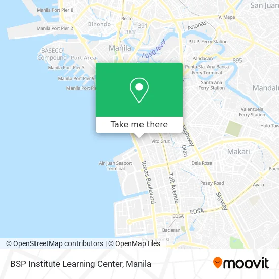 BSP Institute Learning Center map