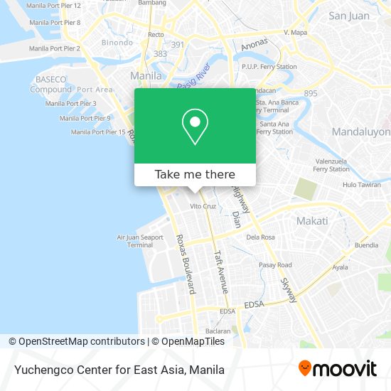 Yuchengco Center for East Asia map