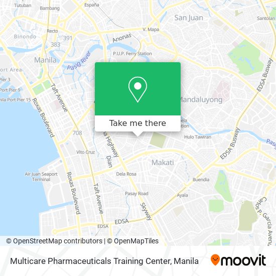 Multicare Pharmaceuticals Training Center map