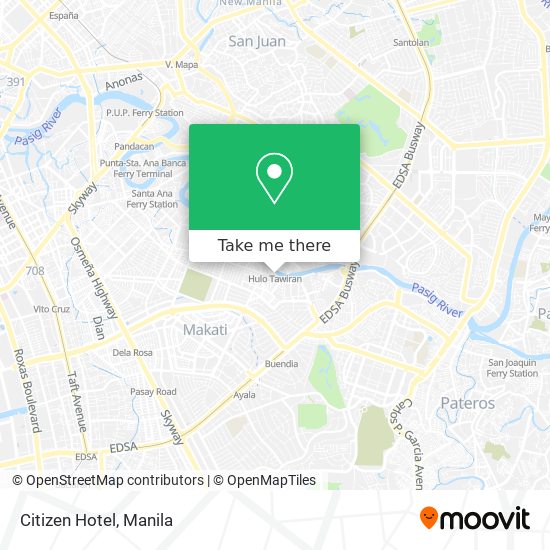 Citizen Hotel map
