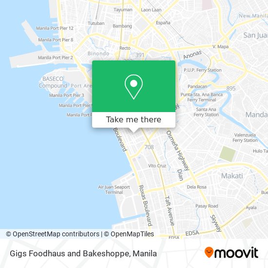 Gigs Foodhaus and Bakeshoppe map