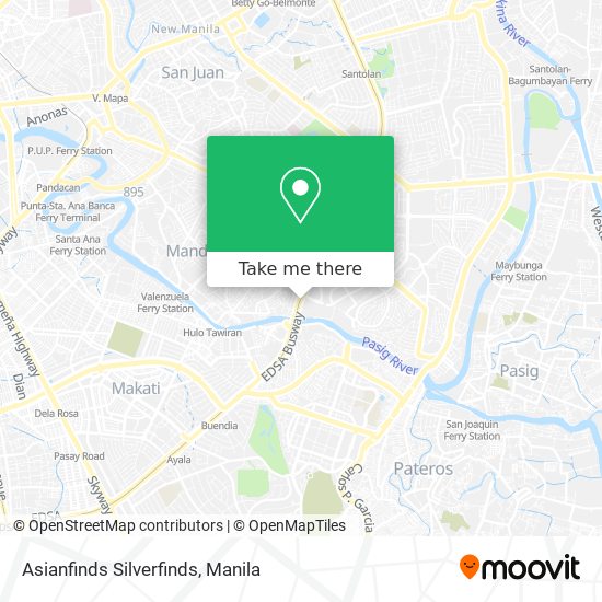 Asianfinds Silverfinds map