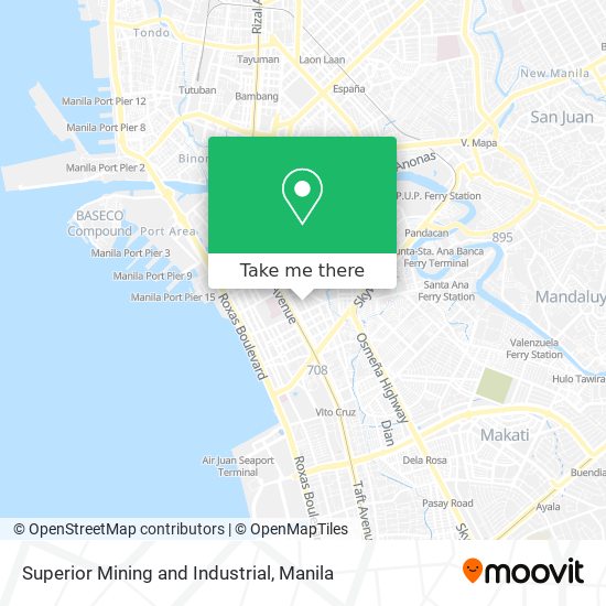 Superior Mining and Industrial map