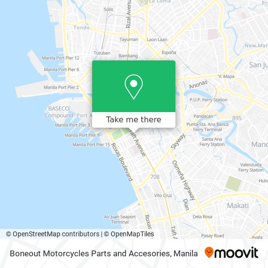 Boneout Motorcycles Parts and Accesories map