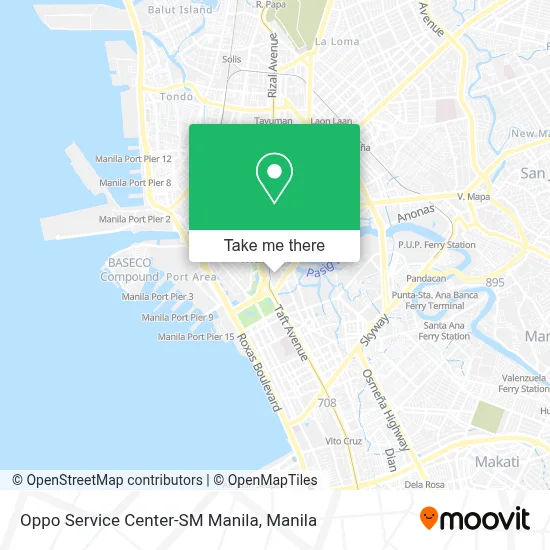 Oppo Service Center-SM Manila map