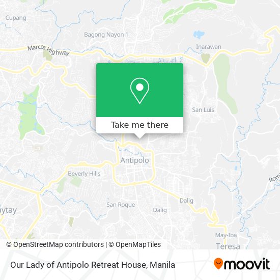 Our Lady of Antipolo Retreat House map