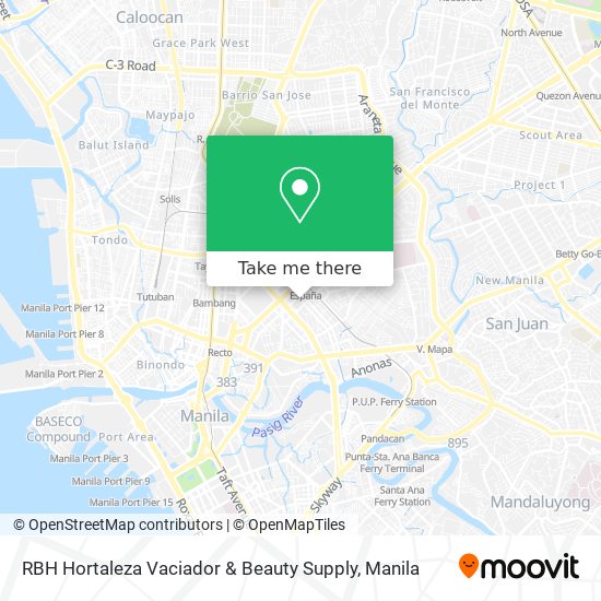 RBH Hortaleza Vaciador & Beauty Supply map