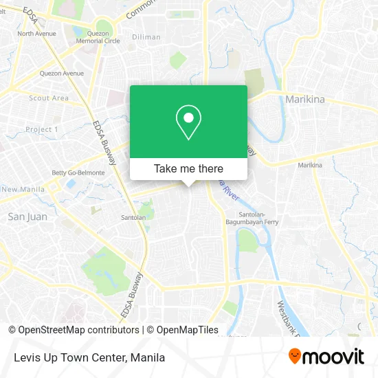 Levis Up Town Center map