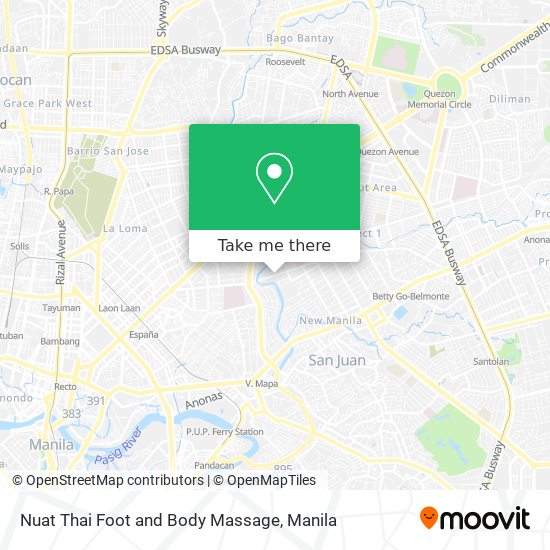 Nuat Thai Foot and Body Massage map