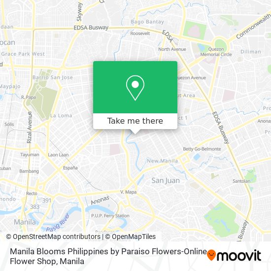Manila Blooms Philippines by Paraiso Flowers-Online Flower Shop map