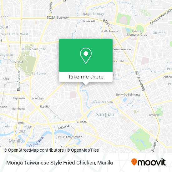 Monga Taiwanese Style Fried Chicken map