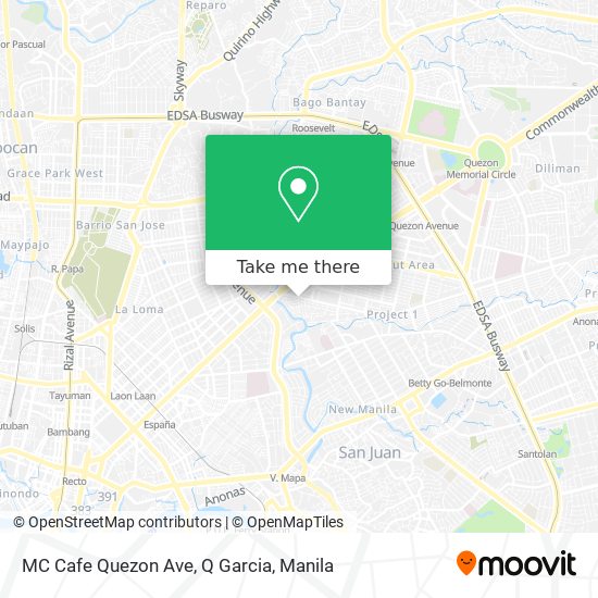 MC Cafe Quezon Ave, Q Garcia map