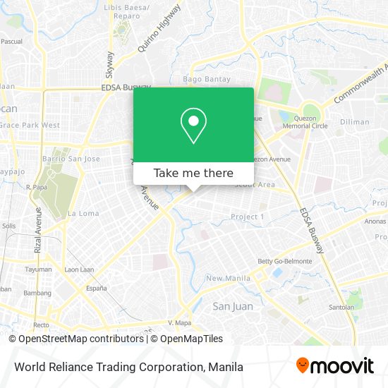 World Reliance Trading Corporation map