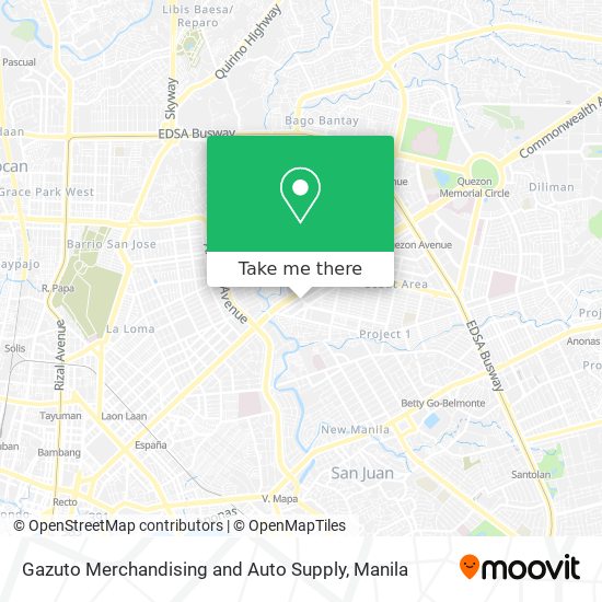 Gazuto Merchandising and Auto Supply map