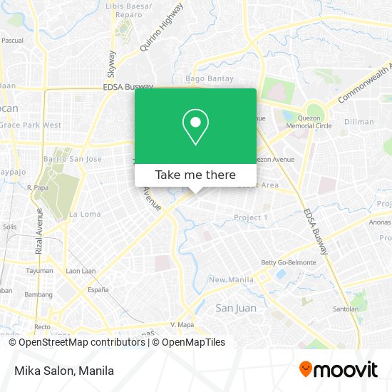 Mika Salon map