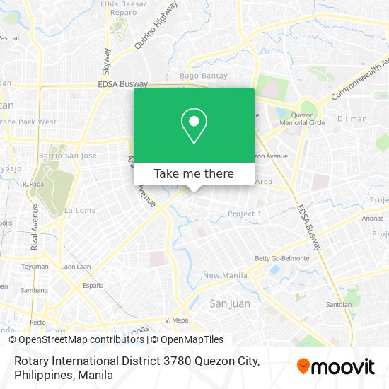 Rotary International District 3780 Quezon City, Philippines map