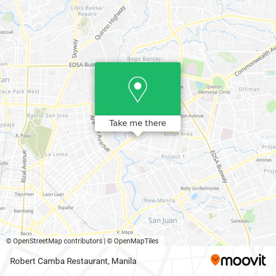 Robert Camba Restaurant map