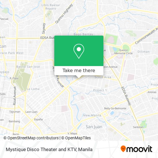 Mystique Disco Theater and KTV map