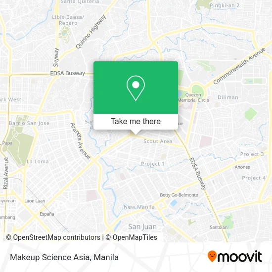 Makeup Science Asia map