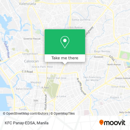 KFC Panay-EDSA map