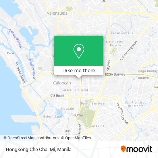 Hongkong Che Chai Mi map