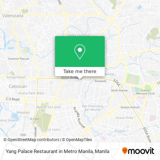 Yang Palace Restaurant in Metro Manila map