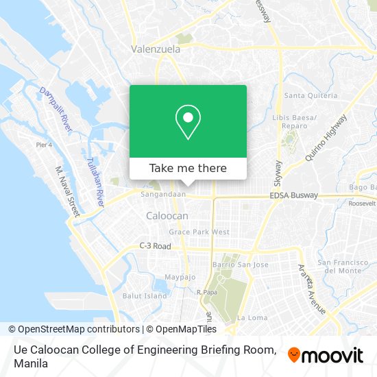 Ue Caloocan College of Engineering Briefing Room map