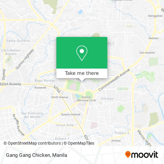 Gang Gang Chicken map