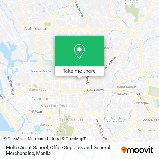 Molto Amat School, Office Supplies and General Merchandise map