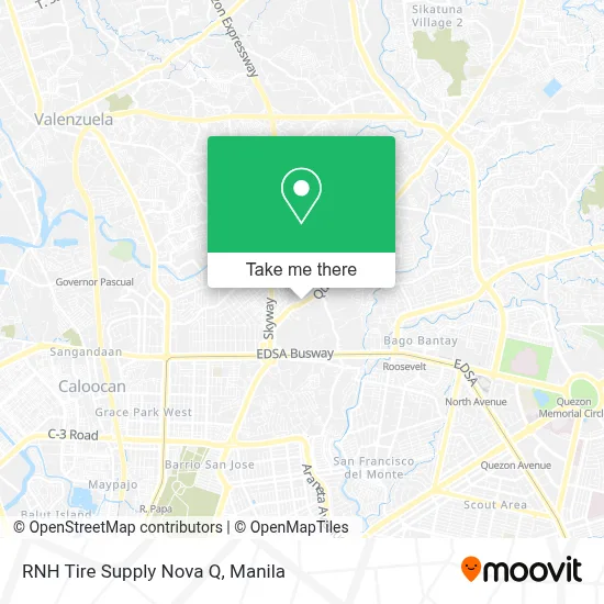 RNH Tire Supply Nova Q map
