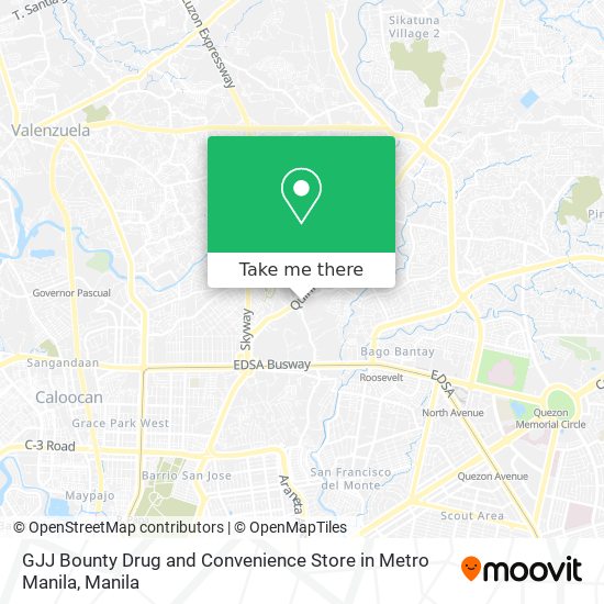 GJJ Bounty Drug and Convenience Store in Metro Manila map