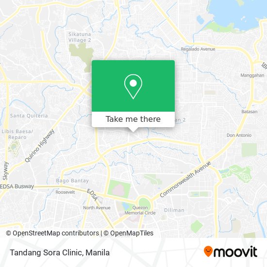 Tandang Sora Clinic map