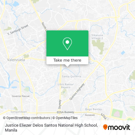 Justice Eliezer Delos Santos National High School map