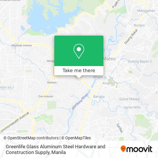 Greenlife Glass Aluminum Steel Hardware and Construction Supply map