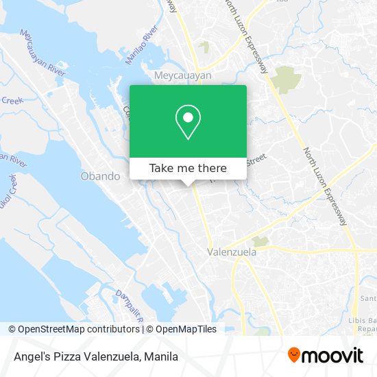 Angel's Pizza Valenzuela map