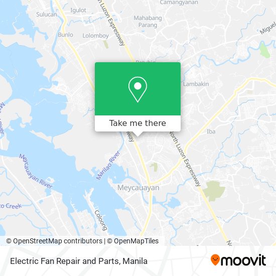 Electric Fan Repair and Parts map