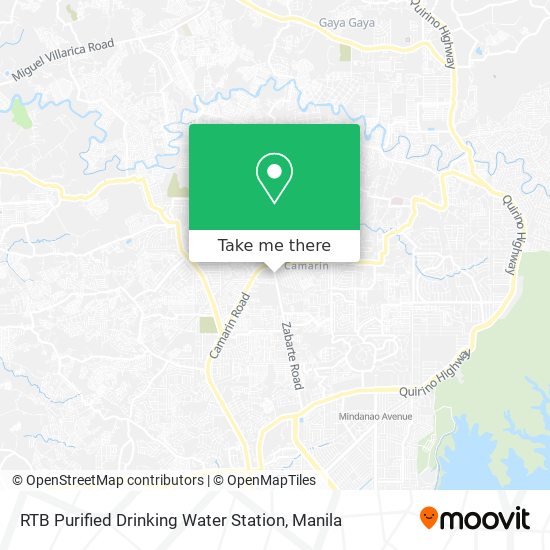 RTB Purified Drinking Water Station map