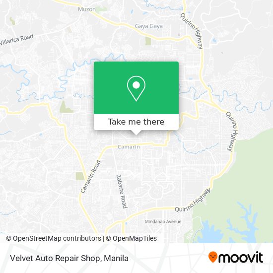Velvet Auto Repair Shop map