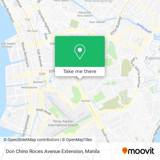 Don Chino Roces Avenue Extension map