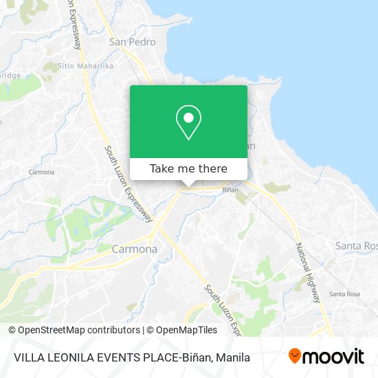 VILLA LEONILA EVENTS PLACE-Biñan map